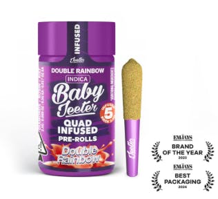 Baby Jeeter - Double Rainbow - 5 x .5g Rosin Infused Prerolls