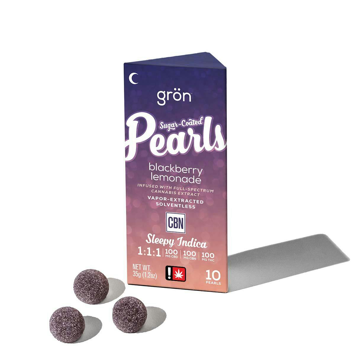 Gron Pearls | 1:1:1 Blackberry Lemonade Sleepy Gummies | Hippy Trip
