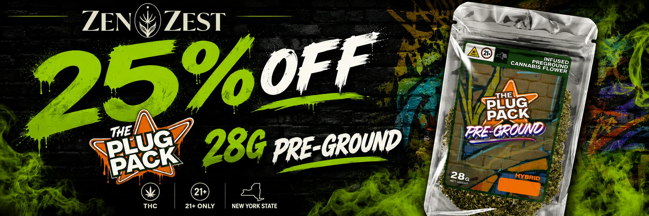 ZenZest 25% OFF The Plug Pack 28g Pre-Ground