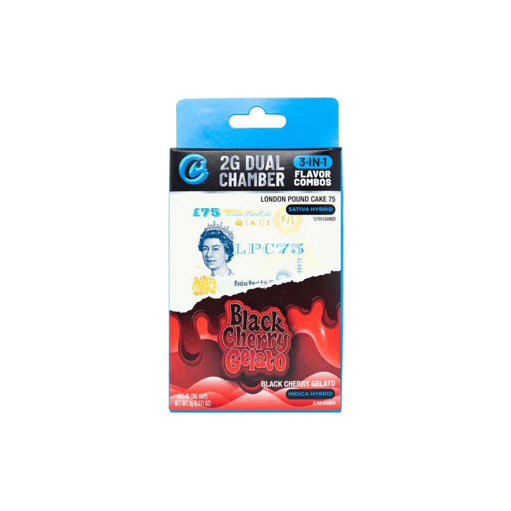 Cookies London Pound Cake #75 x Black Cherry Gelato 2g Dual Chamber Vape