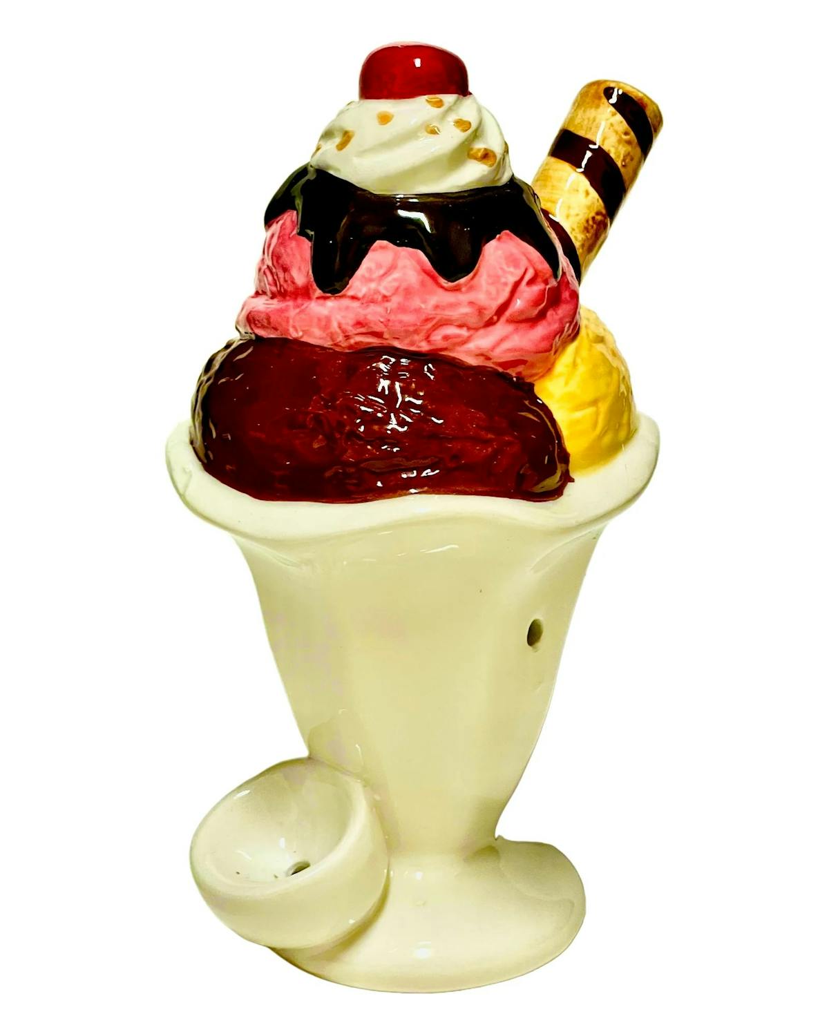Photo of Ceramic Ice Cream Cone Pipe $25