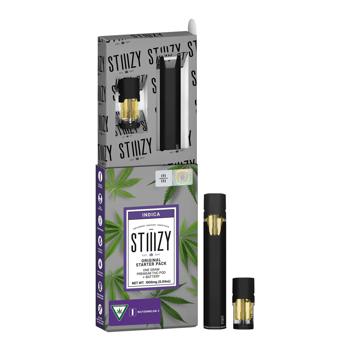 Stiiizy - Starter Pack - Cartridge - Watermelon Z (I) (0.85g)