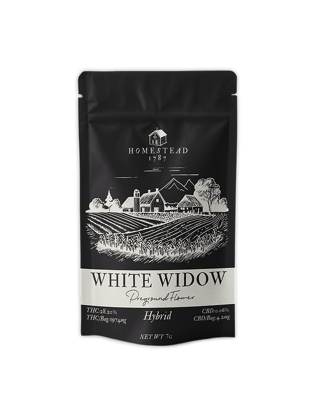 Homestead Pre-Ground Flower White Widow - Hybrid