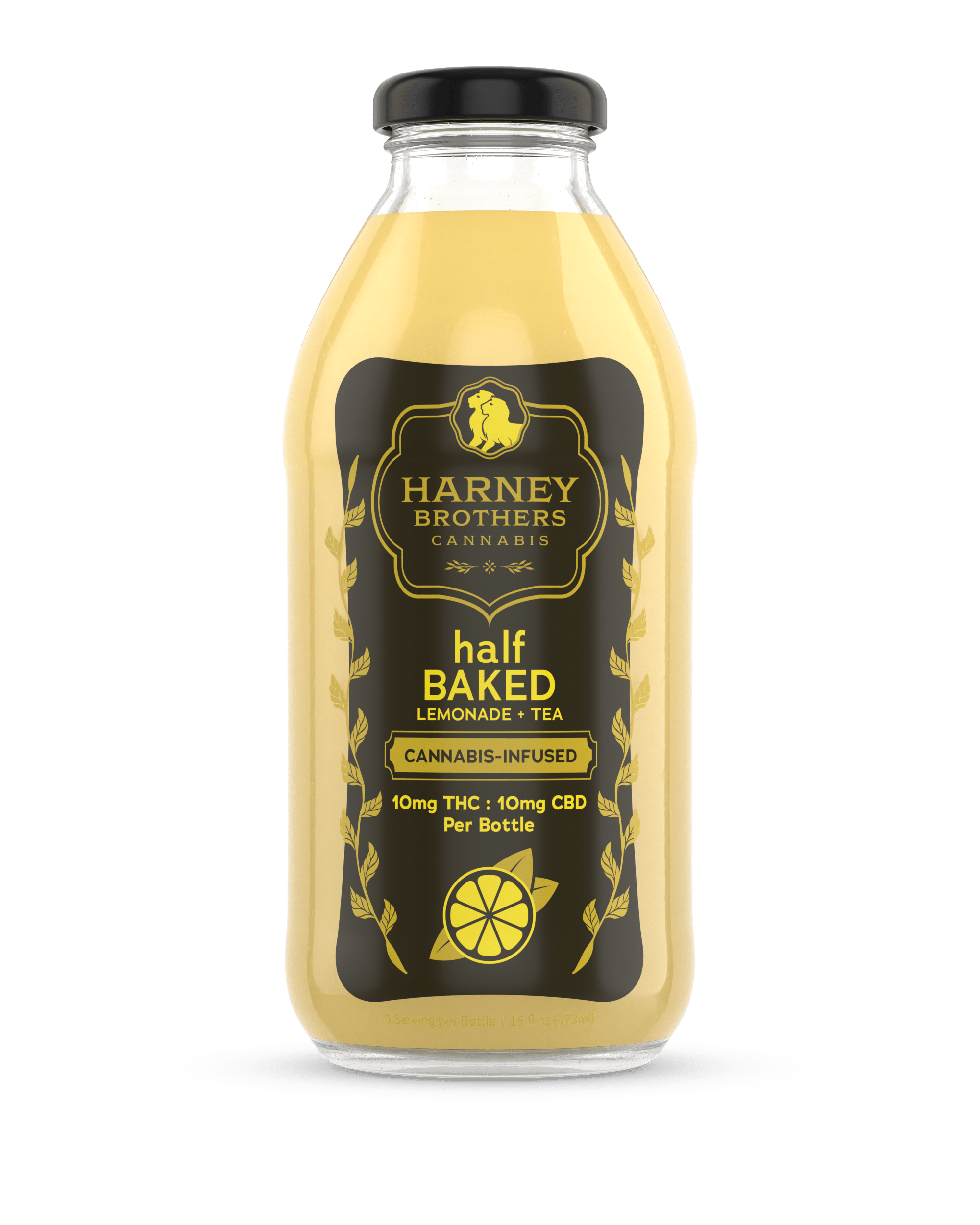 Harney Brothers Cannabis Half BAKED Lemonade + Tea 10mg 16oz