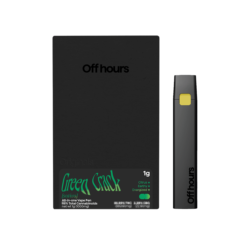 Product Off Hours | Green Crack | Distillate | AIO | 1g