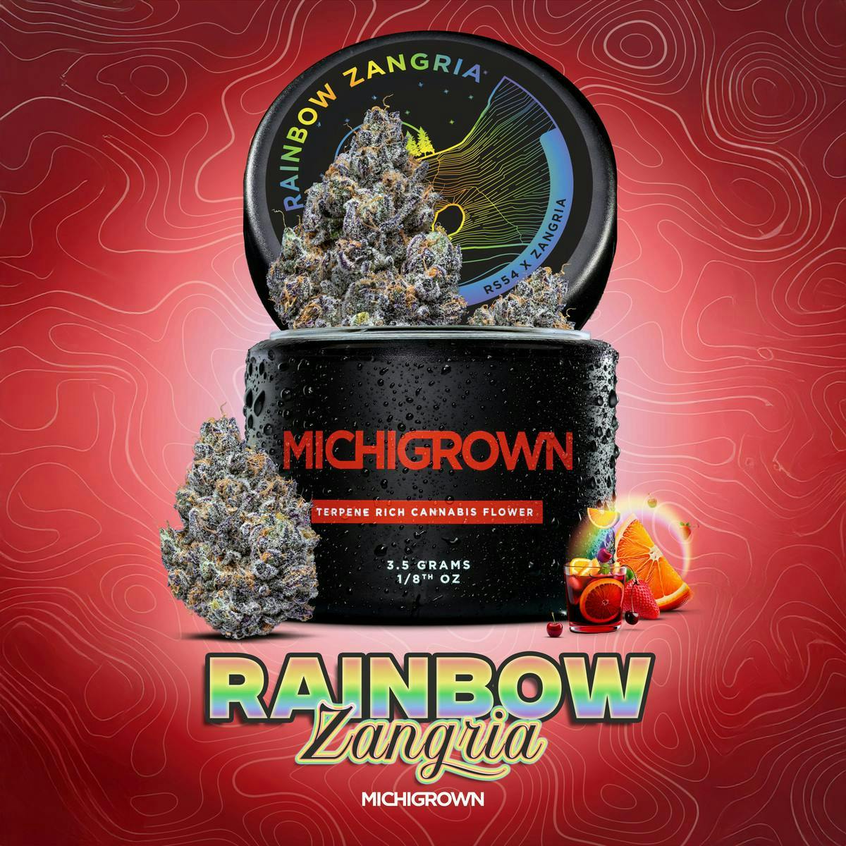 Product: MICHIGROWN | Rainbow Zangria | 3.5g