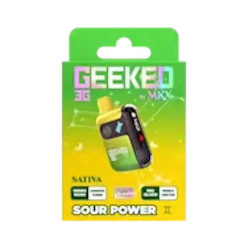 Geeked By MKX – 3g Disposable – Sour Power – Sativa-1