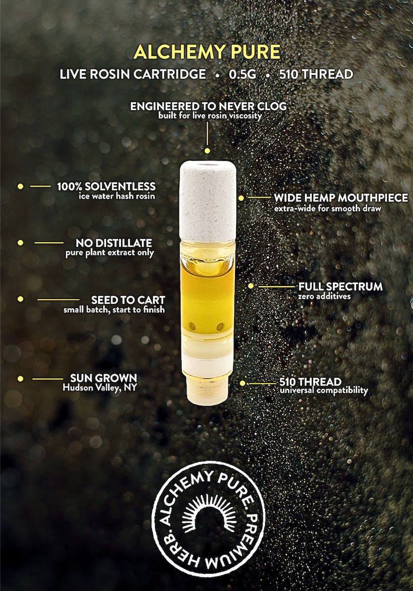 Dirty Laundry • Live Rosin Vape Cartridge | .5g by Alchemy Pure