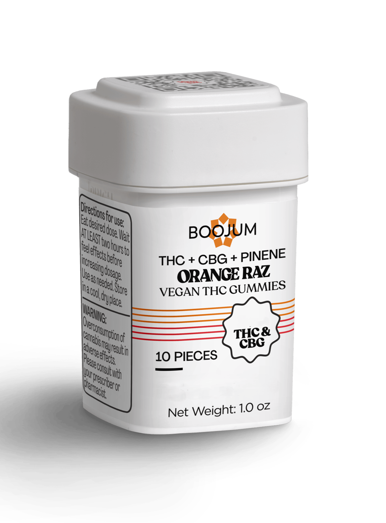 Orange Raz 1:1 THC:CBG | 20mg - 10 Count