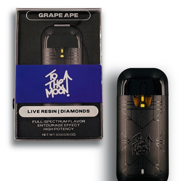 Product To The Moon - Grape Ape - 1g - Live Resin + Diamonds AIO