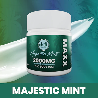Majestic Mint MAXX Body Rub I 1000mg THC : 1000mg CBD