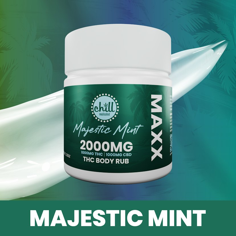 Chill Medicated - Majestic Mint Maxx Body Rub THC : CBD
