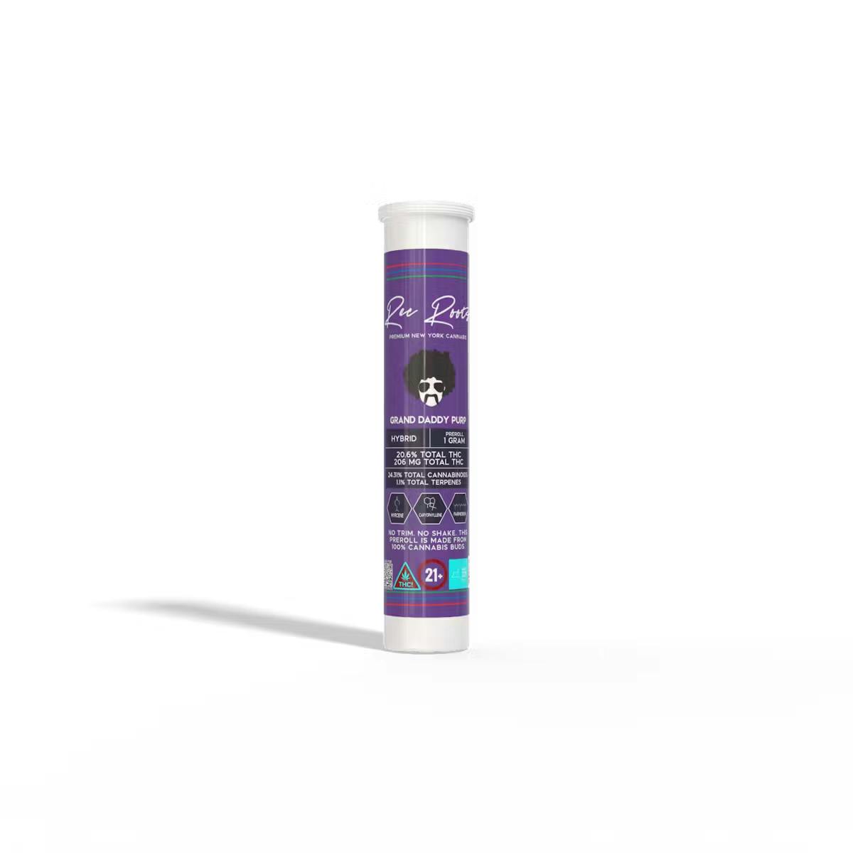 Rec Roots - 1g Preroll - Grand Daddy Purp