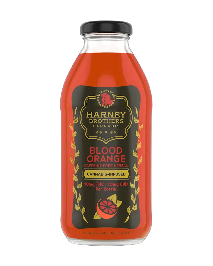 Harney Brothers - Beverage - 10mgTHC:10mgCBD - Blood Orange - 16oz