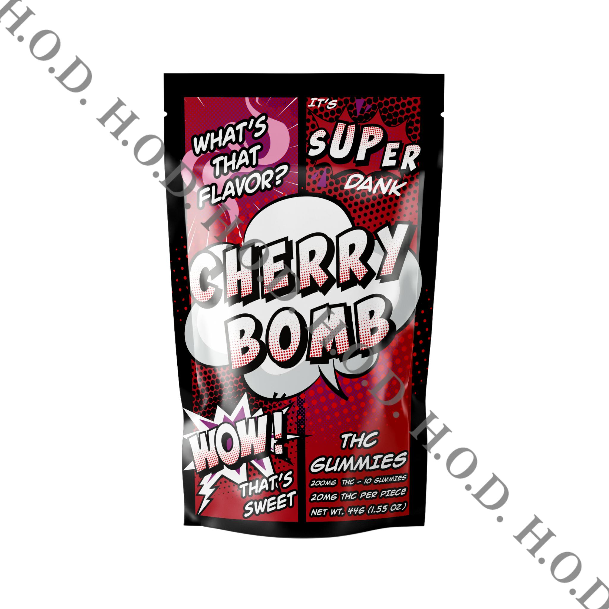 Super Dank Cherry Bomb Gummies 200mg | House of Dank Recreational
