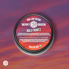 Berry Green - 15g Live Resin Baller Jar - Bolo Runtz