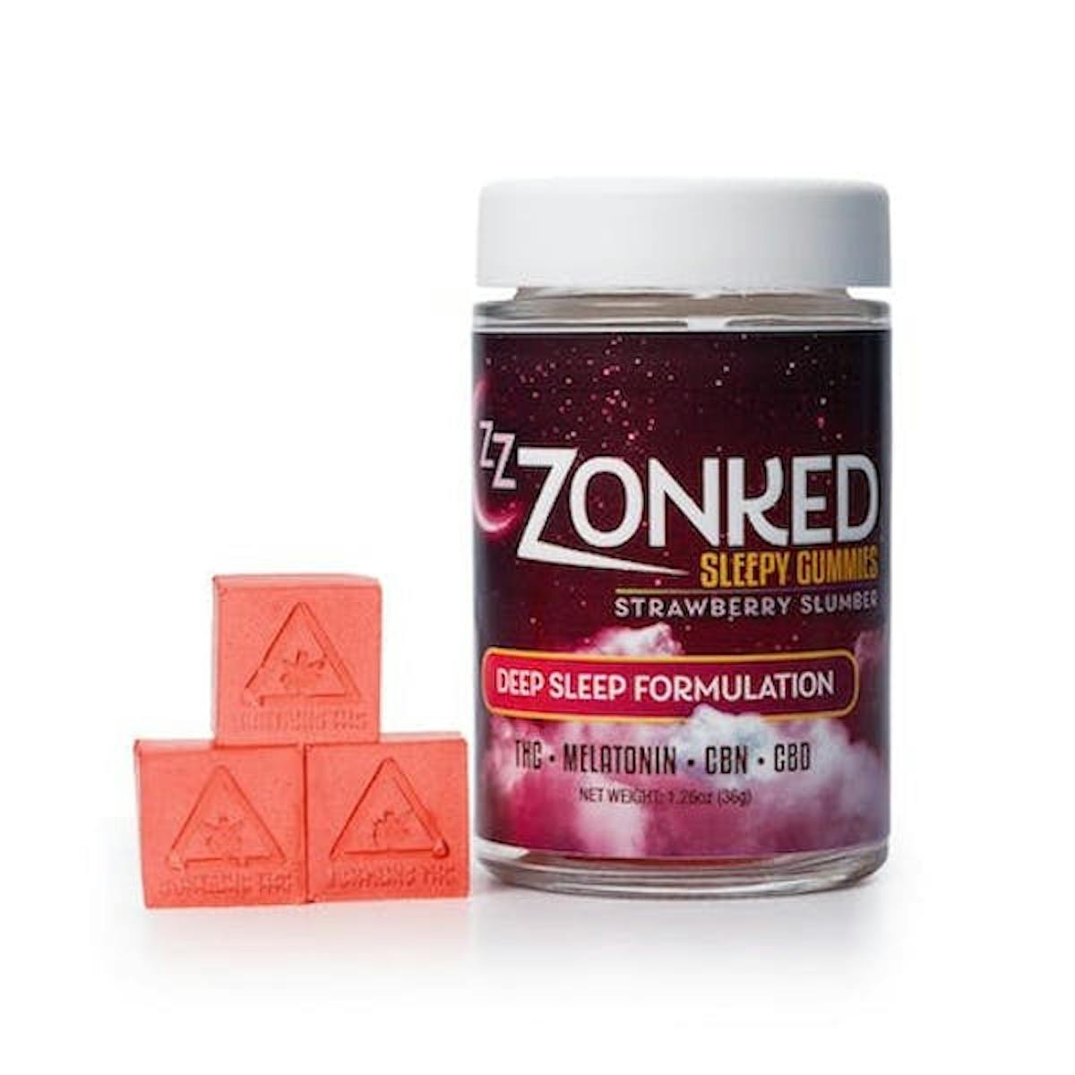 Nova Farms Zzzonked Sleepy Strawberry Slumber 100mg Zaza Green