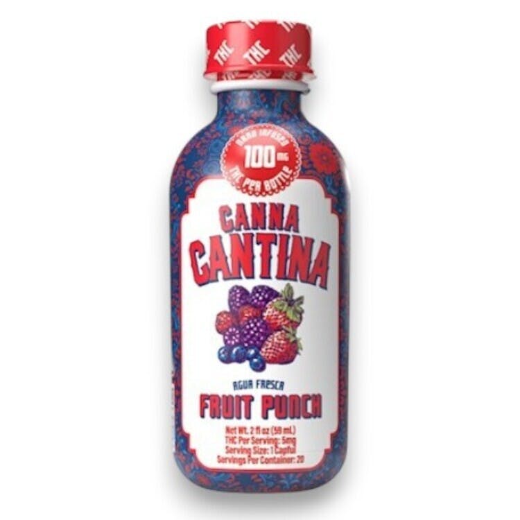 Canna Cantina: Fruit Punch - Beverage Shot 100mg