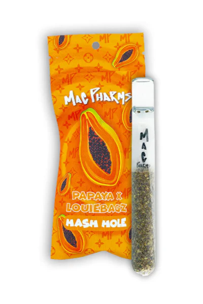 Mac Pharms - 1g Donut Hash Hole - Papaya X Louie Bagz