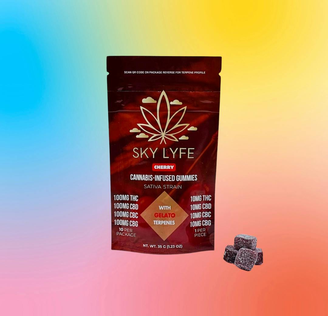 Edibles | Sky Lyfe | Cherry Gummies - Daytime | THC/CBD/CBG/CBC | 400mg