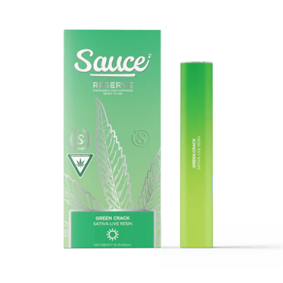 Sauce - 1g Live Resin Disposable - Green Crack