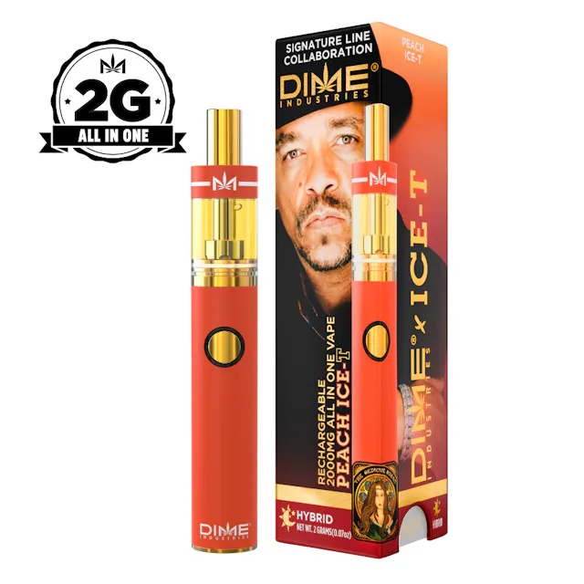 Dime Industries Disposables Collaboration Peach Ice-T 2g (hybrid)