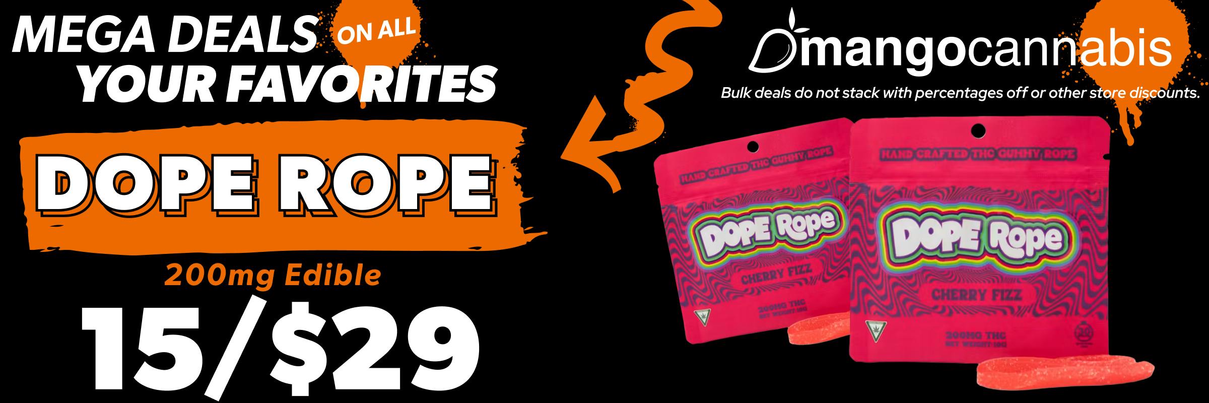 Dope Rope 200mg Edible - 15/$29