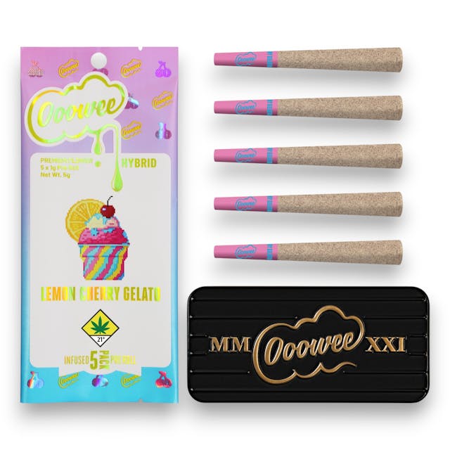 Ooowee - 5/1G Infused PreRoll - Lemon Cherry Gelato - 5g