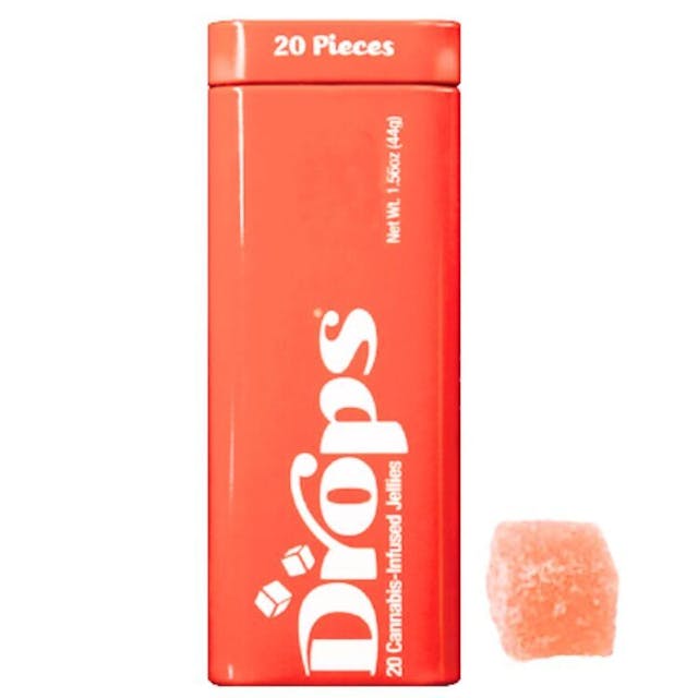 Drops - CBD Rosin Gummy - 20 Pack - Edible - 100 mg - (1:4 CBD Lifted) Strawberry / Candy Apple