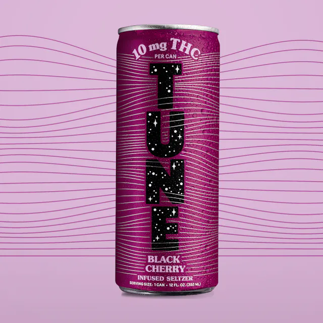 Tune | Infused Seltzers Black Cherry | 10mg Infused Seltzer | Single Can