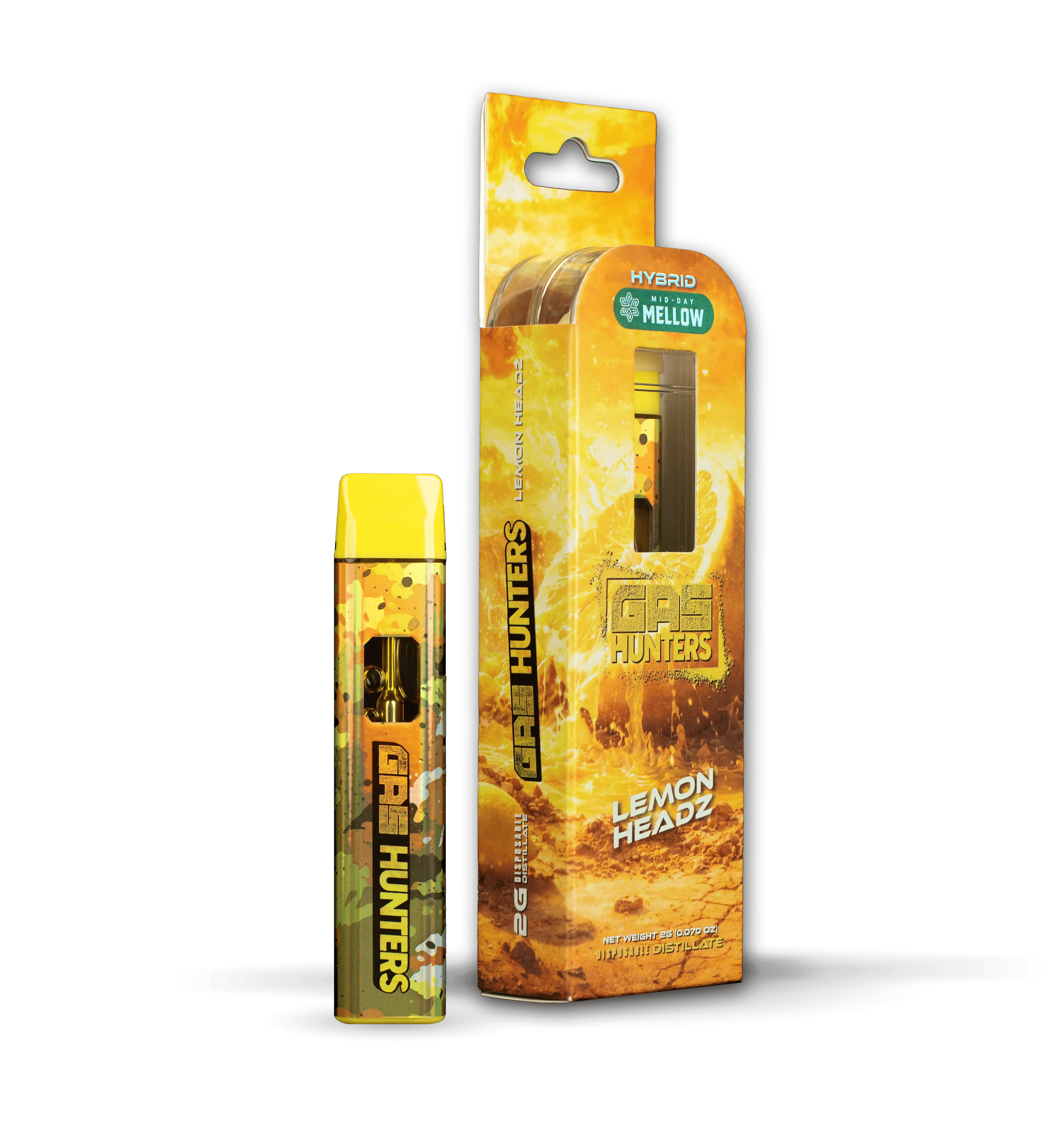 Gas Hunters | Disposable Vape - 2g - Lemon Headz