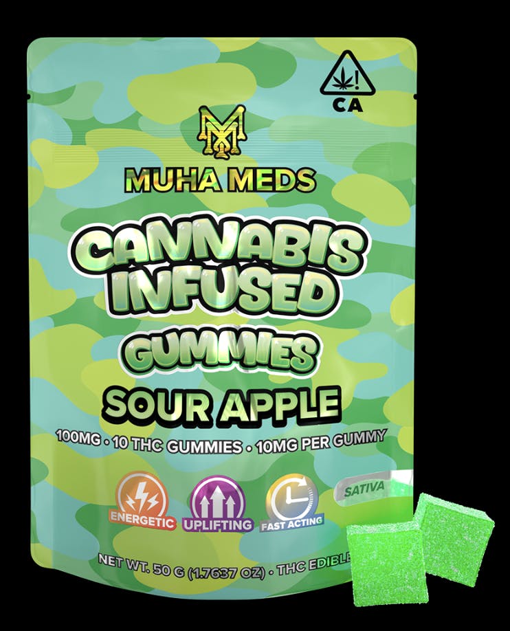 Product: Muha Meds | Mambas Gummies - 200mg - Sour Apple