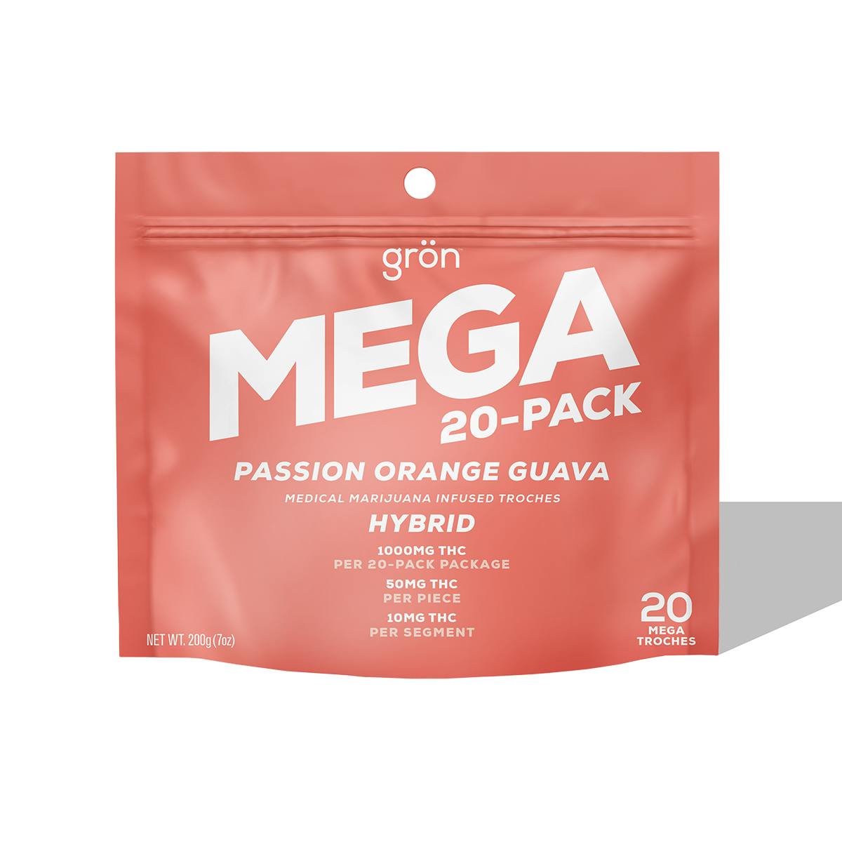 Passion Orange Guava - MEGA | Troche | 50mg/20pk | Justice Grown