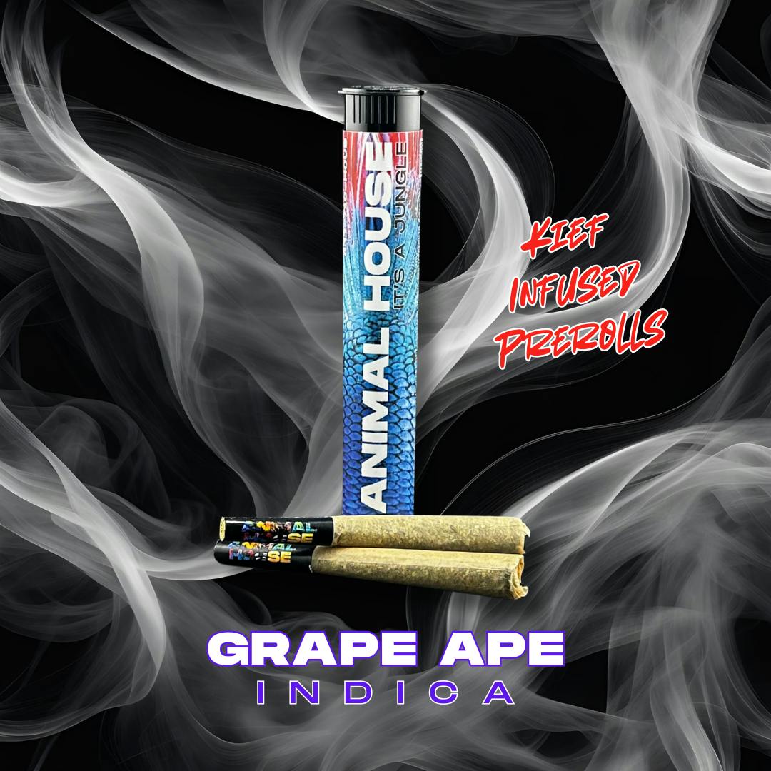 Preroll | Animal House | Grape Ape | Infused | 2ct | 1.5g