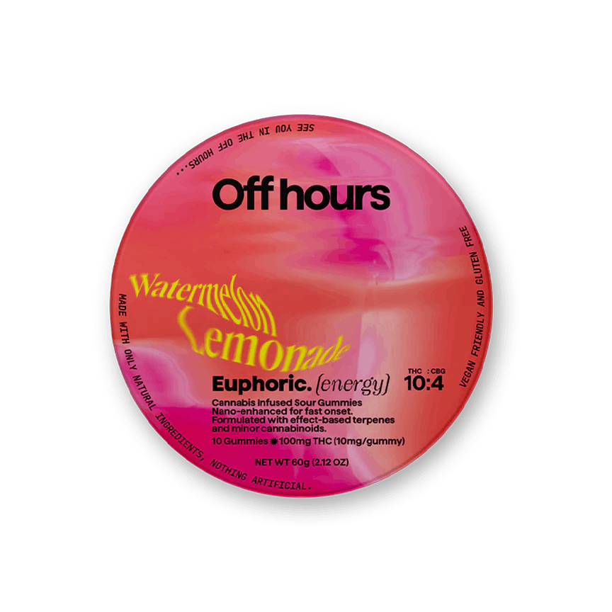 Photo of Off Hours – Watermelon Lemonade Euphoric Gummies – 10mg