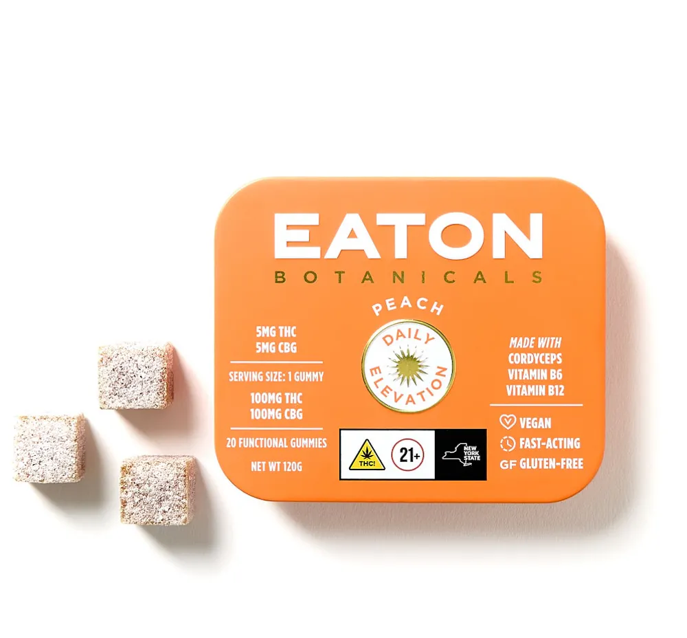 Product Eaton Botanicals - Peach Daily Elevation - 20pk - 100mg - Gummy