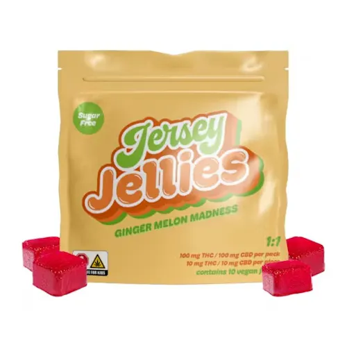 Ginger Melon Madness 1:1 Sugar Free Gummies | 10mg x 10-Pack-1
