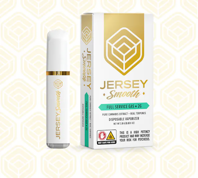 Jersey Smooth Disposable Full Service Gas 1g (indica, disposables)