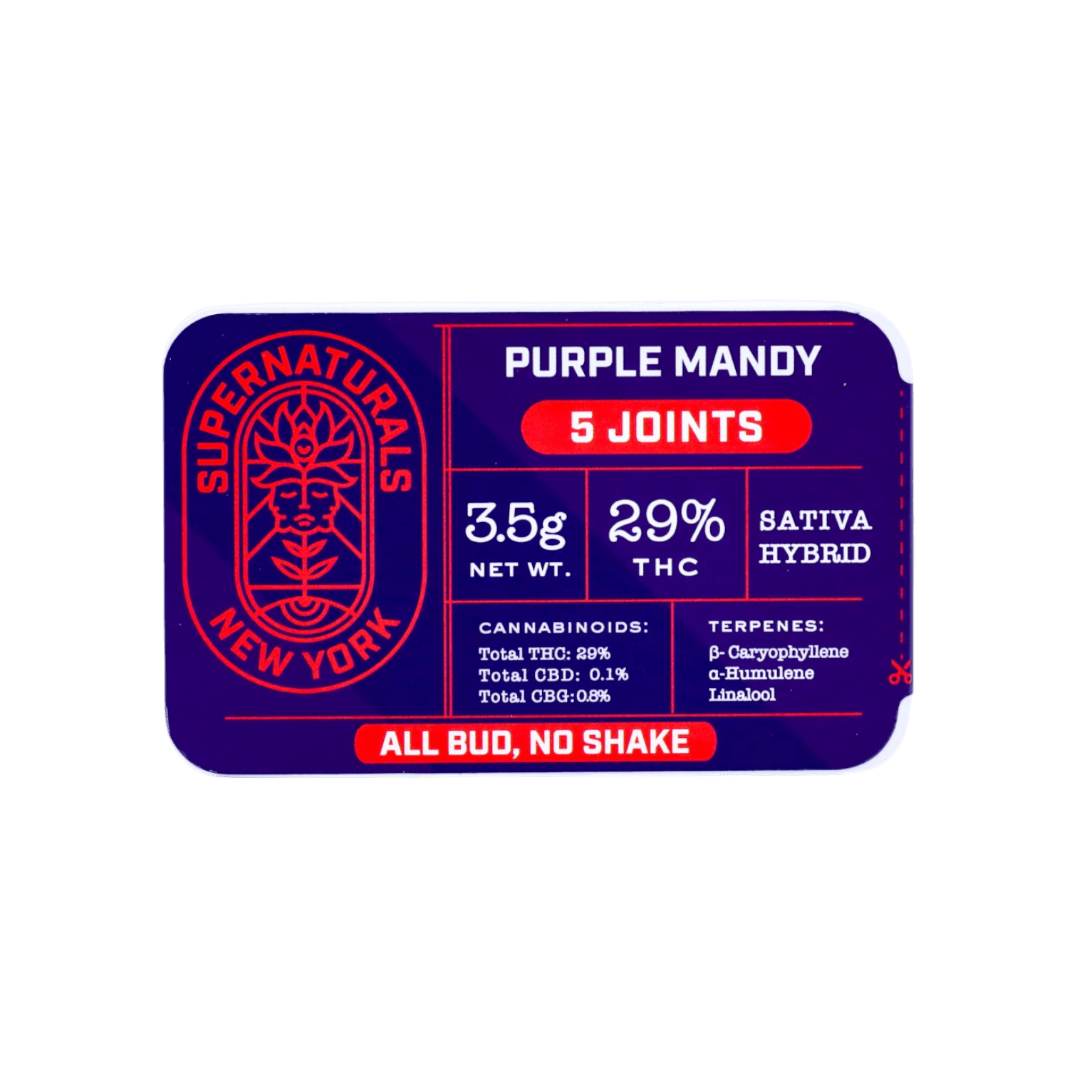 Purple Mandy 5pk Pre-Rolls - The Flowery NY