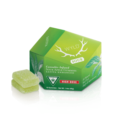 Product: WYLD | SOUR APPLE - GUMMIES | 200MG THC | SATIVA