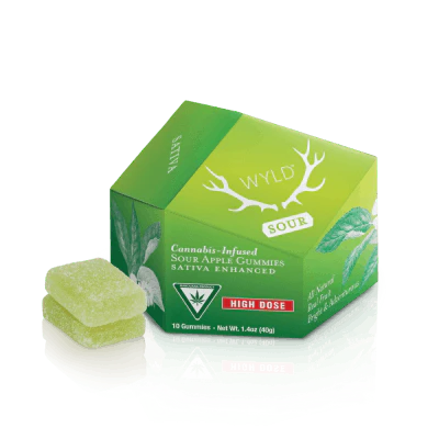 WYLD - 200mg Gummies - Sour Apple
