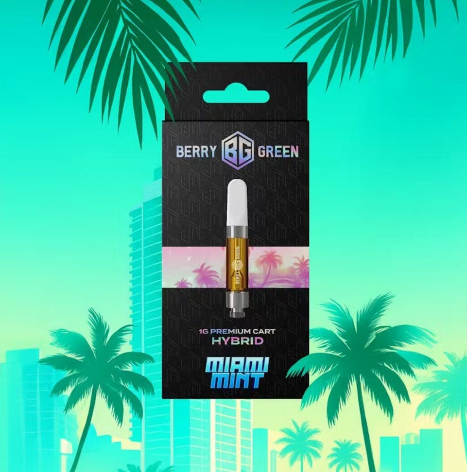 Berry Green | Miami Mint | 1G Vape Cart