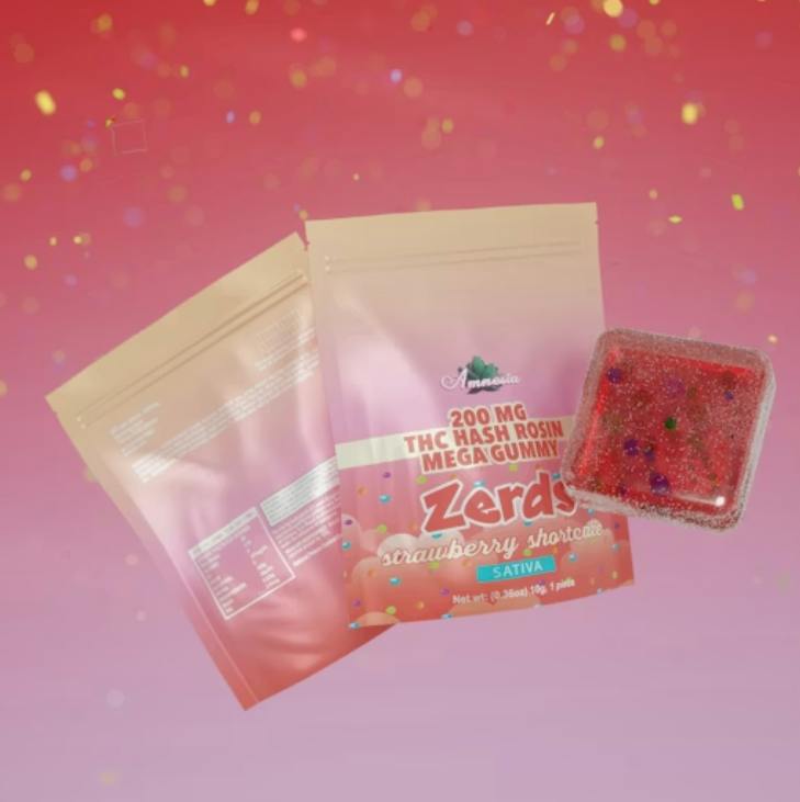 Amnesia | Strawberry Shortcake | 200mg Gummies (Single Gummy)