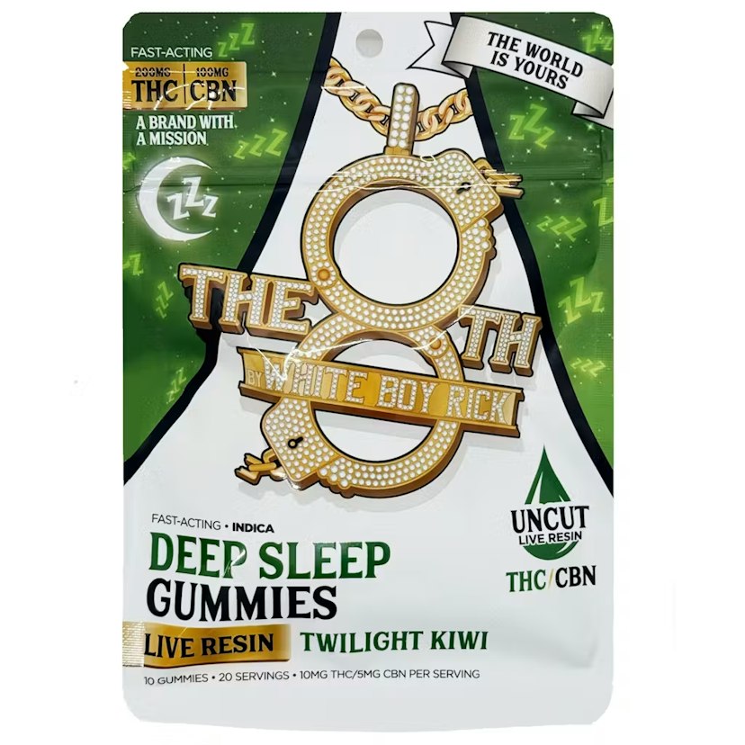 The 8th 200mg Live Resin CBN Gummies Twilight Kiwi