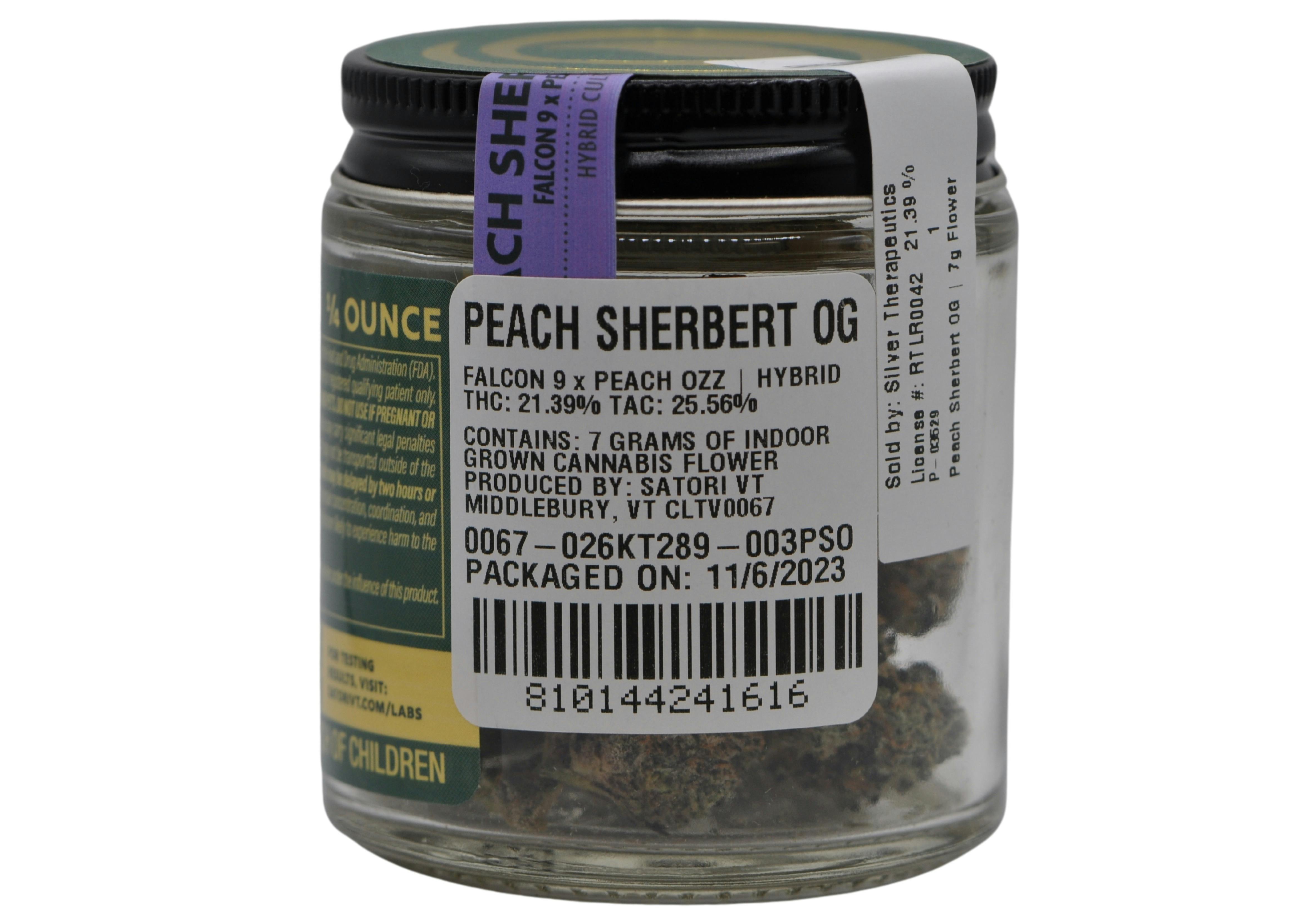 image of Peach Sherbert OG | 7g Prepackaged Flower