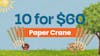 10 Paper Crane 1G pre-rolls for $60