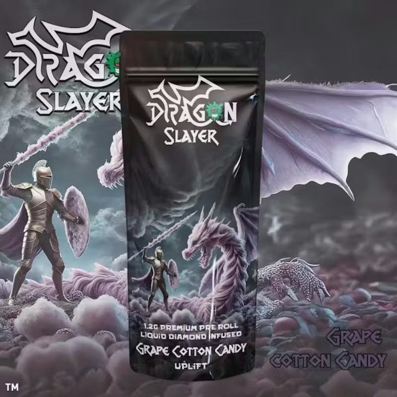 Giggles Dragon Slayer - 1.2g Preroll Liquid Diamond Infused