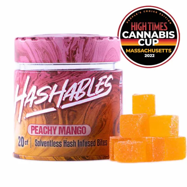 Hashables Gummies Peachy Mango 20pk/100mg (hybrid, live rosin gummies, 2.8g)
