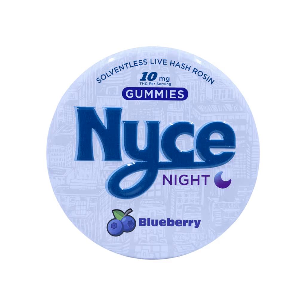 NYCE | Blueberry | Hash Rosin Gummies | 100mg | 10ct