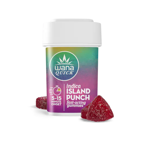 Quick Island Punch Indica Gummies [20 pack] | 100mg-active